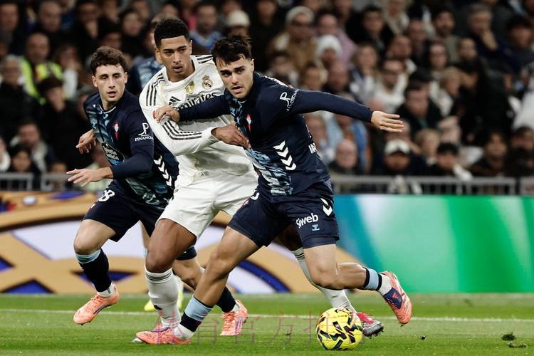 西甲-皇马4-0塞尔塔联赛22轮不败 居勒尔处子球